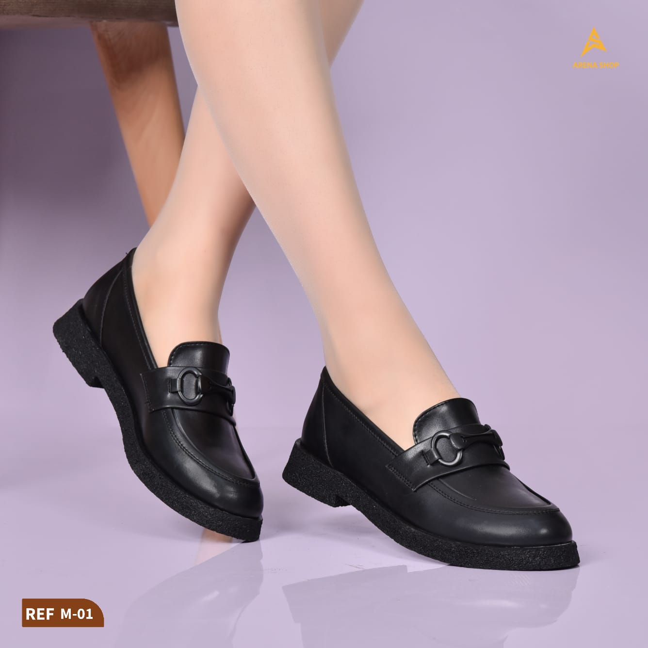 Mocassins Classiques chics NOIR-P-36